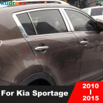Kia Sportage 2010 2011 2012 2013 2014 2015 jaoks Kroomitud Auto K&uuml;lgukse K&auml;epideme Kate Liistud Vormimine Pealmine Kiht V&auml;lised Lisatarvikud