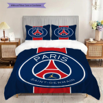 Paris F.C Muster Voodipesu Tekikomplekt Tekikate Padjap&uuml;&uuml;r Kodukaunistus S&uuml;nnip&auml;evakingitus (1 * tekikott + 2 * padjap&uuml;&uuml;ri, ilma s&uuml;damikuta) 140x200cm