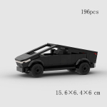 MOC Auto Uue Energia Cybertruck Tehniline S&otilde;iduk Klassikaline Mudel Ehitusplokk V&otilde;idus&otilde;idu Telliskivi J&otilde;ulukink Linna Loovm&auml;nguasi black
