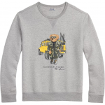 Polo Ralph Lauren Logo Muster &Uuml;mmarguse Kaelusega Pusa Pikkade Varrukatega Dressipluus Meeste dressipluus Hall 710958195-001 S