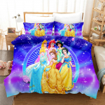 Tekikoti komplekt Voodipesu Tekikoti komplektid Kahekohaline Kuninglik Suurus 3D Laste Voodipesu Komplekt 3-osaline 1 Tekikott Printsess EU Single(135*200cm)3pcs