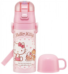 Uisutaja Hello Kitty Kommipood Sanrio Vesi otseklaasi jaoks Roostevaba teras (SKDC3-A) Pudel, 350ml, Laste, Joogik&otilde;rs, Komplektis, 2-suunaline,