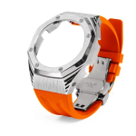 GA-2100/2110B2100/ Casio Farmhouse Oak Modified GM2100 Seeria jaoks Terasest korpus Fluoroelastomeerist rihm Tarvikud GA-2100 2110 B2100 gray