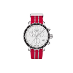TISSOT Kvartsmehhanism 100m Veekindlus Meeste Kell Kell 42mm H&otilde;bedane sihver Roostevabast terasest korpus T095.417.17.037.12 Silver White Strap