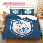 Sheffield Wednesday FC Muster Voodipesu Kodukaunistus S&uuml;nnip&auml;eva- ja P&uuml;hadekingitus (1 * tekikott + 2 * padjap&uuml;&uuml;ri, ilma s&uuml;damikuta) 135x200cm
