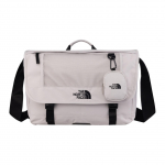 The North Face 14L &Uuml;hev&auml;rviline Lihtne Mitmek&uuml;lgne Logo Reljeefne Pandlaga Kinnitus Suur Messenger-kott &Otilde;lakott V&auml;liskott Meeste kotid NN2PR00K Gray White