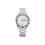 SEIKO 21 Automaatne Mehaaniline Liikumine Roostevabast Terasest Rihmaga Kell Meeste Kellad Valge Tihvli SNKD97J1 Silver Dial