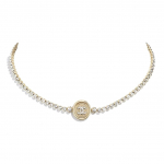 Chanel Double C Chokeri Kaelakee Naiste kaelakeed Messing AB6235-B05696-NC476 Box+Padding Board