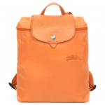 Longchamp Le Pliage Green 26 &Uuml;hev&auml;rviline Kl&otilde;ps-t&otilde;mblukuga Sulgemine Taaskasutatud L&otilde;uend Nahkdetailidega Seljakott Naiste seljakott Oranž 1699919P54 Basic Set (Bag)