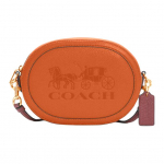 Coach Kaamera 21 T&auml;isnahast Vankri Reljeefne T&otilde;mblukuga Kaamerakott Crossbody Kott Kommi V&auml;rvi V&auml;ikesed Naiste Kotid Oranž Roosa C4056-QBGIN Basic Set (Bag+Dust Bag)