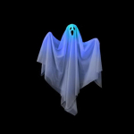 1-10 tk Halloweeni hirmutavad LED-tuled Helendavad rippuvad kummituskohad, &otilde;udusuksed, rippuvad kummituslikud majarekvisiidid Halloweeni rekvisiidid 1PC