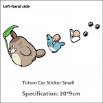 Totoro auto kleebised Kriimustuste katte kate aku mootorratta kiiver S&auml;&auml;reosa elektrijalgratta dekoratiivkleebised 20 cm on the left