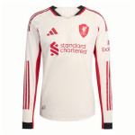 Adidas Free Shipping with adiClub Liverpool Fc 25/26 Long Sleeve Away Authentic Jersey JV6446 XXL white