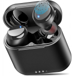 TOZO T6 Bluetooth Traadita Soe Heli AI M&uuml;rasummutus Kohandatava Rakenduse Kaudu K&otilde;rge Veekindlus Kuni 50 Tundi Pidevat Kiiret Sobib Konverentsideks must