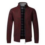S&uuml;gis Talv Soe Kampsun Meeste Fliisist Kampsunid T&auml;ispika Lukuga Jakid Slim Fit Luksuslik Kootud Kampsun Mantel Ameerika M