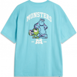 Li Ning X Disney Koost&ouml;&ouml; Monsters University Seeria Multikategelaste T&auml;hed &Uuml;mmargune Kaelus Mugav Hingav L&uuml;hikeste Varrukatega T-s&auml;rk AHSU486-3 L