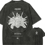Mahito Domeeni Laiendus T-s&auml;rk Jujutsu Kaisen Graafiline T-s&auml;rk Vintage Pesuga &Uuml;le suurusega Retro Anime Harajuku Meeste Streetwear Top M