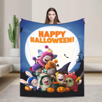 Oddbods Show (TV-tekid Kvaliteetsed &Uuml;lipehme Armas Multikakujuline Visketekk Talvine Reisi Diivan Voodi T&auml;navatrend Voodikate 130x150cm white