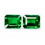 20.40 ct Looduslik Tsavoriit Smaragdlihv Roheline Granaat SERTIFITSEERITUD Lahtine V&auml;&auml;riskivi 11.9 mm each approx