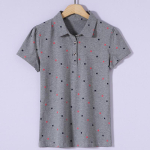 Naiste 4XL l&uuml;hikeste varrukatega T-s&auml;rk Kevad-suvise rev&auml;&auml;riga tr&uuml;kitud mitmek&uuml;lgne polos&auml;rk vabaaja rev&auml;&auml;riga naiste mood top XXXXL black