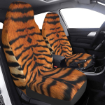 Istmekatted Komplekt 2 tk Valge Tiiger Unel&otilde;ks Auto Tarvikud Salongi Kaunistus Meestele Vastupidav Auto Elastsed Esiistme Katted brown