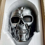 Halloween Terminatori mask t&auml;isn&auml;oga vaikust kost&uuml;&uuml;mimask pidudeks ja rollim&auml;nguks Silver Mask