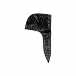 Metallist aasad PU-nahast Durag Meeste Hip Hop Punk Rock Beanie M&uuml;ts High Street Must Nahk M&uuml;ts Peakate One Size must