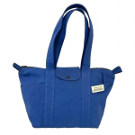Longchamp Le Pliage Br&auml;ndi logo Puuvillane kandekott Kandekott Ostukott &Otilde;lakott Naiste Sinine 1899HINM01 sinine