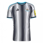Adidas Newcastle United FC Climacool 2026 Hooaeg Kodune &Uuml;mmarguse Kaelusega Logo Prindiga Triibuline Jalgpallis&auml;rk F&auml;nniversioon Meeste topid JZ4707 XL