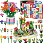 Lillekimp J&otilde;ulude Tagasilugemine Advendikalender Ehitusklotsid Pimekast Succulent blue