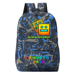 Geomeetriline Geomeetriajooks Kolmeosaline Koolikott Mees- ja Naistudengid Kampuse Pliiatsitops L&otilde;uendikott Backpack black