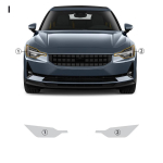 V&auml;rvikaitsekile POLESTAR 2 2021-2024 B-piilaritele Esituledele Tahavaatepeeglitele TPU Kriimustusvastane PPF headlight film 1 set must