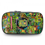 Teismelised mutantkilpkonnad Graffiti Pliiatsikott Suure Mahutavusega Veekindel Hoiukott Laste Multikad Kirjatarvete Korraldaja Teenage mutant ninja turtles pencil case 01