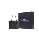 COACH City kaetud l&otilde;uendist &otilde;lakott Suur Naiste Must & Pruun CV976-IMXAQ One Size 3 black