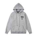 Suur kapuutsiga dressipluus tikandiga Unisex Streetwear Pullover Talvine igap&auml;evane riietus Large gray
