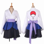Lolita Anime Kleit Naistele Cosplay Kost&uuml;&uuml;m Akatsuki Kimono, Neitse Kleit Uchiha Sasuke R&otilde;ivad &Uuml;likonna Stiilid XXXL valge