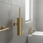 Pika varrega tualetipuhastushari roostevabast terasest harjastega, roostekindel, pesuruum Brushed Gold Wall-mounted
