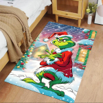 Grinchi J&otilde;ulupeo Ala Vaip Sobib M&auml;ngutuppa S&ouml;&ouml;gituppa Laste Tubadesse K&ouml;&ouml;ki Libisemisvastane Vaip Anime Kontori Dekoor Pulmapeo Kingitus 80cmx120cm