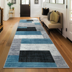 Kaasaegne geomeetriline jooksumatt libisemiskindel pestav matt vaip esikusse, k&ouml;&ouml;ki, elutuppa, magamistuppa, kodu kaunistuseks 60x220cm 24x87inch