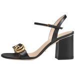 GUCCI Double G nahast &uuml;he rihmaga sandaalid 7cm Naiste Must (Unisex) &Uuml;he rihmaga sandaalid 453379 A3N00 1000 Size: 35.0 Package: 1 beige