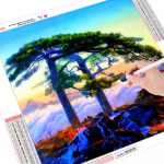 5D tikandid maalid kivist kleebitud DIY teemantmaalid maastiku ristpistes 20*20 cm