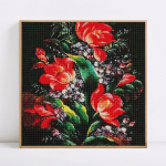 Teemantmaal &uuml;mmarguste kividega Lilled Teemanttikandid M&uuml;&uuml;k Rhinestones lillepildid 30x30