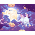 5D DIY Teemantmaal Jade K&uuml;&uuml;liku Tikand Mosaiik Ristpistes Rhinestone Decor 20X30CM