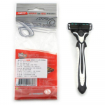 1 tk Men Safety Traditsiooniline klassikaline 6 kihti raseerimisjuuste teraga habemenuga k&auml;sitsi roostevabast terasest juuksed must