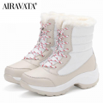 Talvised vabaajajalatsid Naiste seemisnahast paks, soe lumine poolsaapad 4 v&auml;rvi, suurus 35-42 42