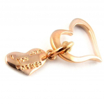 Les Tr&eacute;sors De Lily [D0982] - Pendentif 'I Love Mom' or / kuld