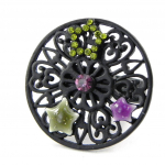 NOA [H8756] - Bague Cr&eacute;ateur 'Carmen' violet vert roheline