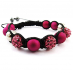 Les Tr&eacute;sors De Lily [J4065] - Bracelet ethnique 'Shambhala' rose Heleroosa
