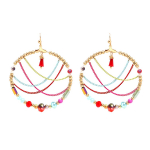 Les Tr&eacute;sors De Lily [Q2603] - Disaink&otilde;rvar&otilde;ngad 'Acapulco' mitmev&auml;rvilisest kullast - 60x55 mm mitmev&auml;rviline