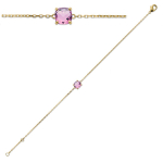 Les Tr&eacute;sors De Lily [Q8156] - kullatud k&auml;ev&otilde;ru  Sissi  roosa kuld - 6 mm Heleroosa